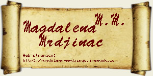 Magdalena Mrđinac vizit kartica